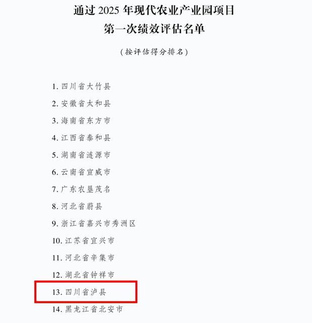 全国第13名!泸县这个产业园实力出圈(图1) 1.jpg