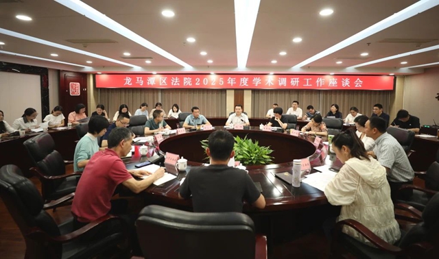 凝聚智慧力量 深耕学术沃土｜龙马潭区法院召开2025年度学术调研工作座谈会
