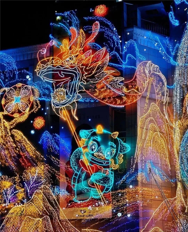 钟鼓楼·江阳里灯光秀太炫了！带您打卡去