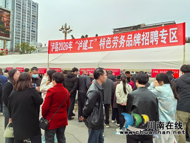 1000+，川渝协同，“就”在春风里｜泸县组织2026年“春风行动”专场招聘活动