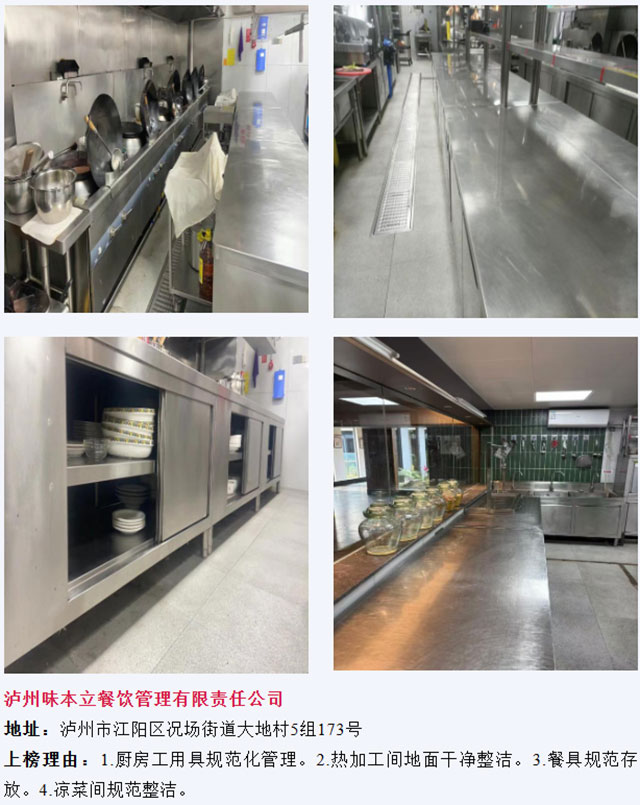 泸州市食品安全“红黑榜”