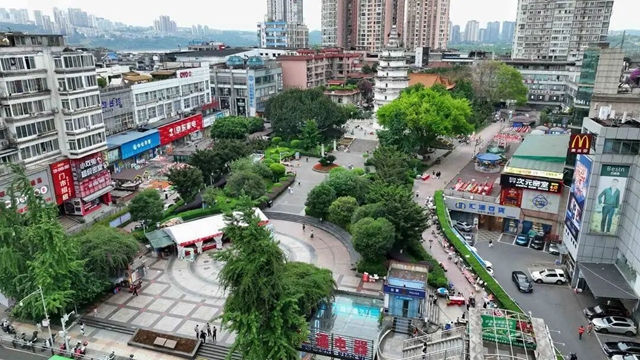 预计8月20日起封闭施工,泸州白塔广场及周边将改造(图1) 1.jpg