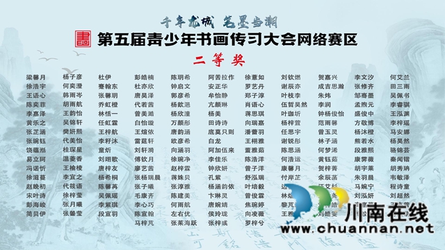 恭喜!第五届青少年书画传习大会网络赛区决赛在泸县收官,这些选手获奖(图6) 6.jpg