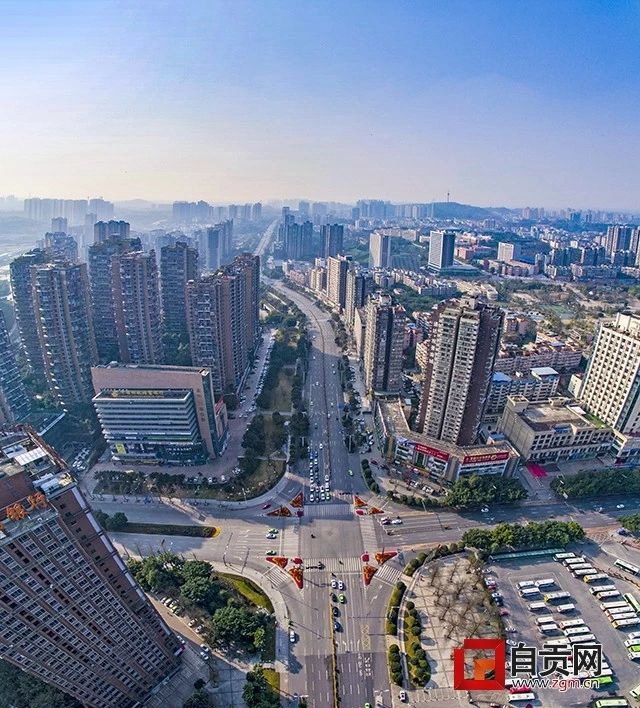 航拍回暖中的自贡(图7)