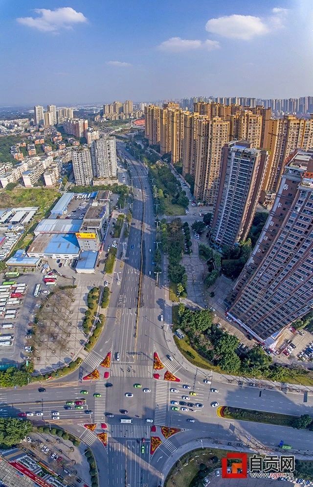 航拍回暖中的自贡(图6)