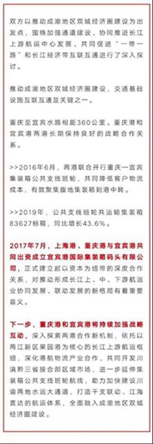 唱好“双城记”建好“经济圈”！重庆港携手宜宾港达成这些共识(图2)