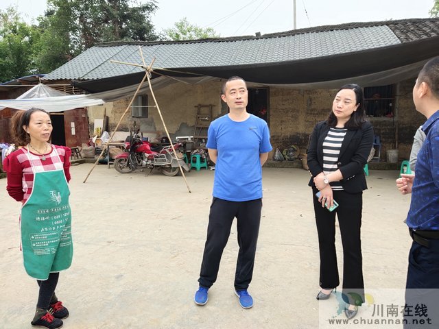 泸县县委组织部到玉蟾街道考察调研集体经济收入情况