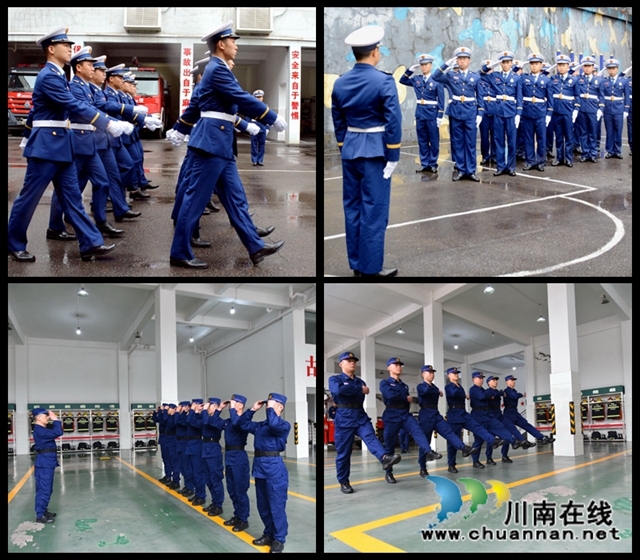 以赛促训争先创优 泸州消防举行第二次队列会操(图4) 以赛促训争先创优 泸州消防举行第二次队列会操(图4)