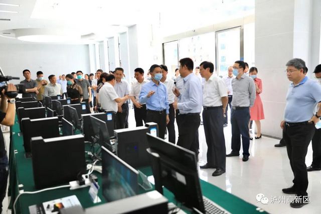 重庆市江津区党政代表团到泸州国家高新区考察(图4)