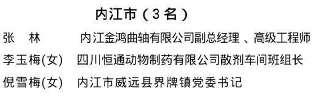 重磅公示！这3名内江人拟推荐为2020年全国劳动模范和先进工作者