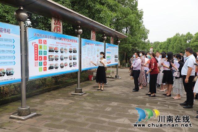 阮小梅率队到泸县玉蟾街道调研全国文明村创建工作