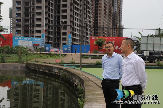 泸县玉蟾街道督导水产养殖污染整治工作
