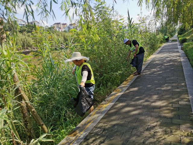 玉蟾街道持续开展河道清理专项整治行动(图1)