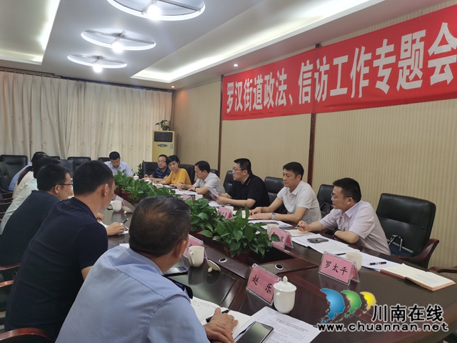张志方率队到龙马潭区罗汉街道开展政法工作调研