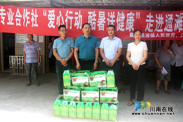 江阳区：葡萄送到敬老院，让老人感受夏日清凉(图3)