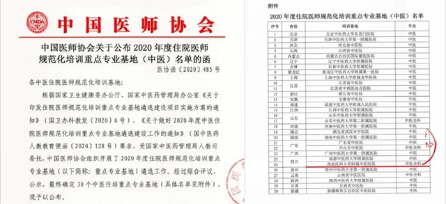 全国仅30家，西南医大中医院新增1个国家级基地！(图1)