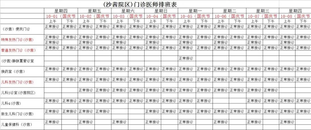 泸州市人民医院国庆节期间门急诊安排来了，收藏备用！(图1)
