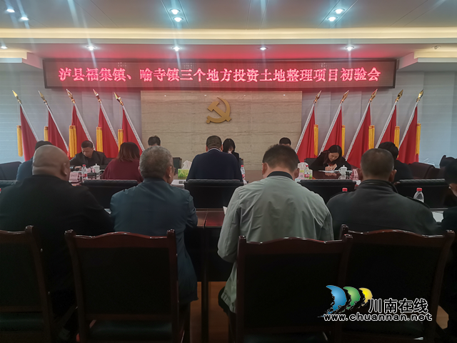 泸县三个地方投资土地整理项目顺利通过县级初验(图1)
