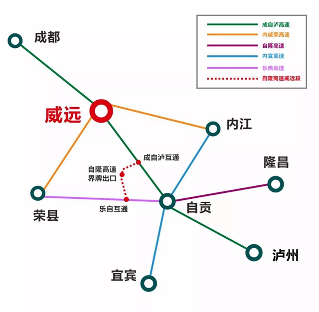 仅20公里！内自同城，再添一条高速公路(图4)