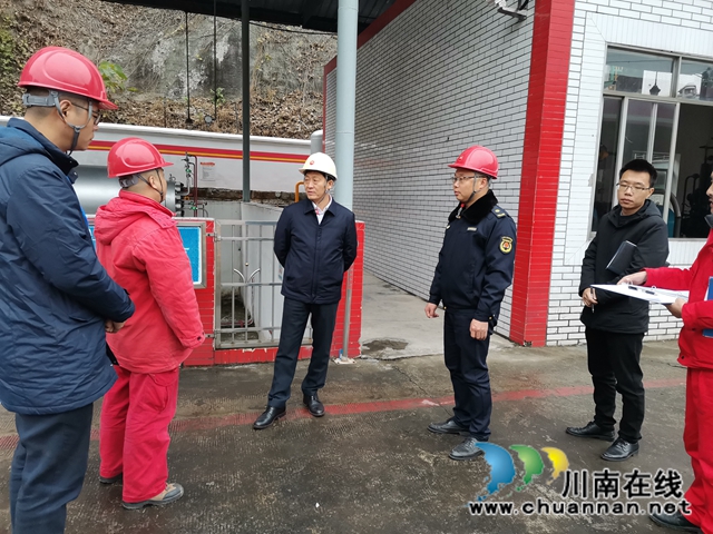 朱大清督导泸县川油压缩天然气有限公司安全工作(图1)