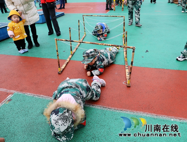 龙马潭这个幼儿园的“军事亲子运动会”，真嗨！(图12)