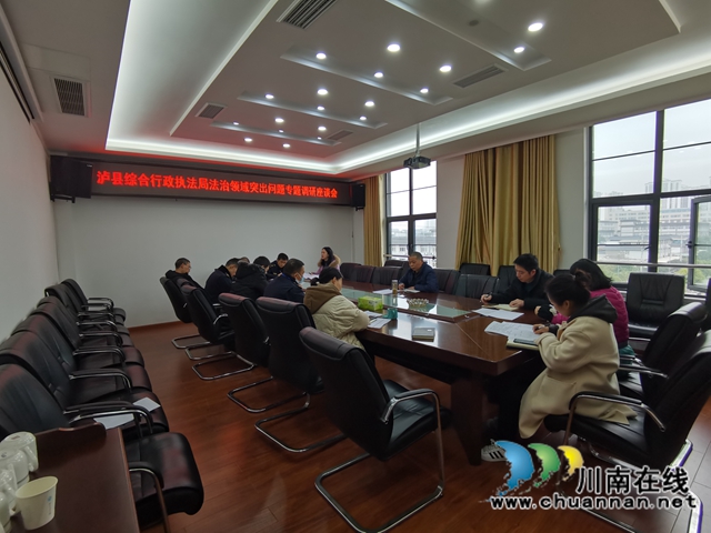 泸县综合行政执法局召开法治领域突出问题专题调研座谈会(图2)
