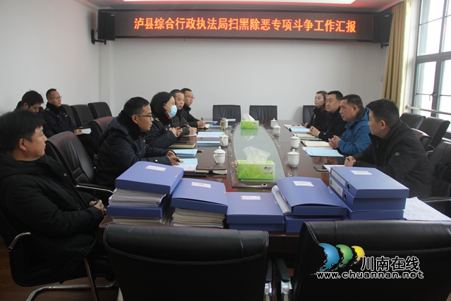 泸州市城市管理行政执法局检查泸县城管系统扫黑除恶专项斗争工作(图1)