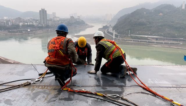 元旦不停工!川南第一高楼已修成这样,300余名建设者奋战一线(图3) 元旦不停工!川南第一高楼已修成这样,300余名建设者奋战一线(图3)