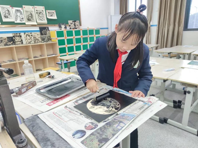 区域特色|江阳教育：木刻版画进课堂(图12)