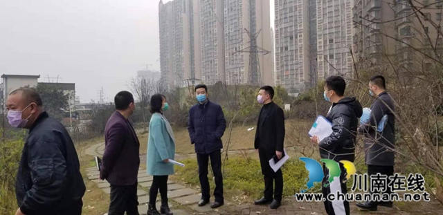 自贸区川南临港片区自然资源和规划分局会同港投集团开展春节前储备土地安全检查(图1)