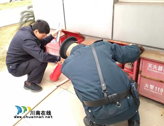 内江经开区交通镇汉晨社区常态化做好节后消防安全检查