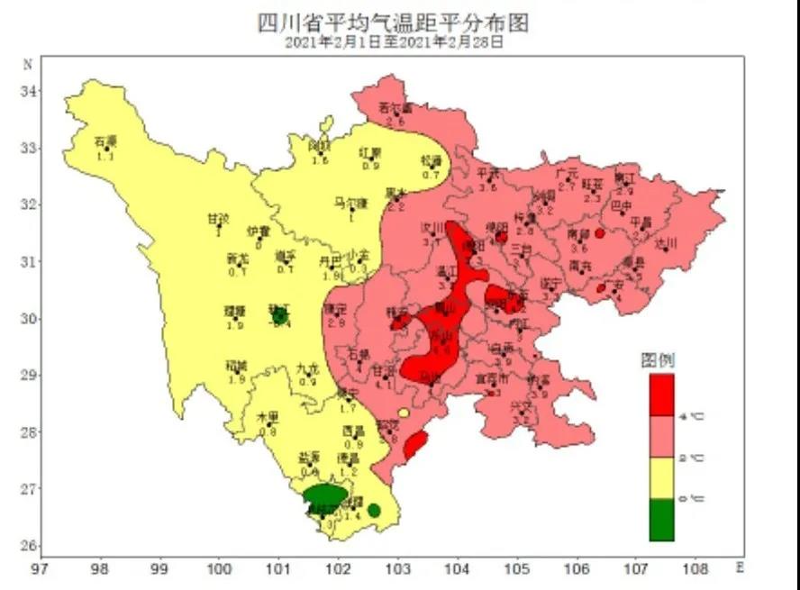 四川盆地二月平均气温创新高，三月天气怎样？(图1)