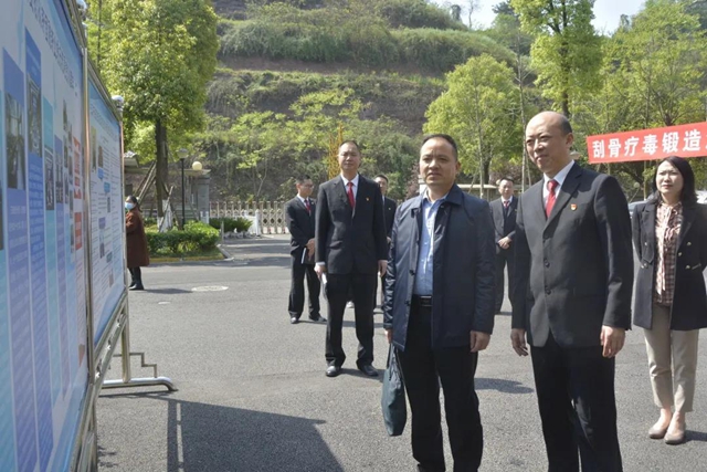 省政法队伍教育整顿第四指导组检查指导江阳法院教育整顿工作