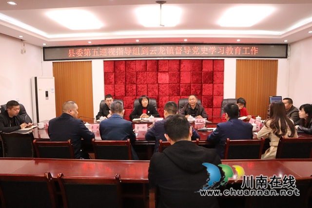 泸县县委党史学习教育第五巡回指导组来云龙镇督导工作(图1)