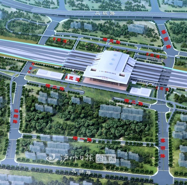 泸州城区至高铁站连接线开建，涉及这些道路！(图1)