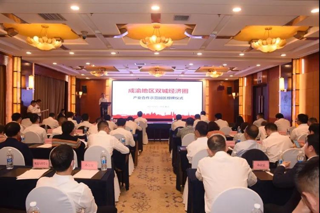 四川合江临港工业园区在渝接受首批成渝地区 双城经济圈产业合作示范园区授牌(图2)