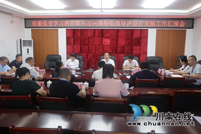 泸州市委党史学习教育第四巡回指导组到泸县云龙镇指导党史学习教育工作