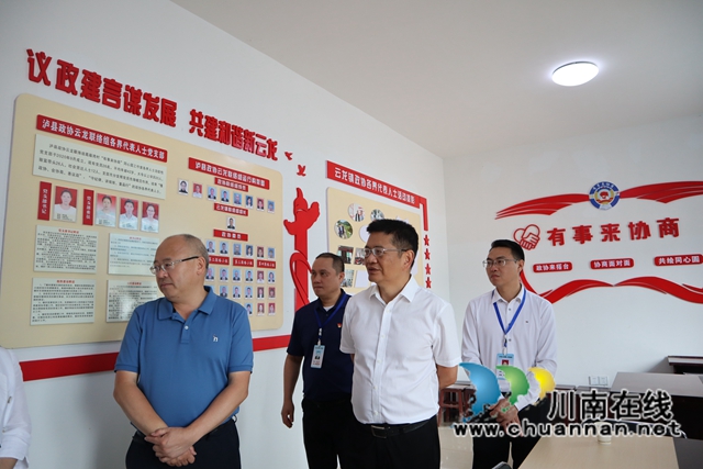 梁中元率队到泸县云龙镇调研政协“有事来协商”工作