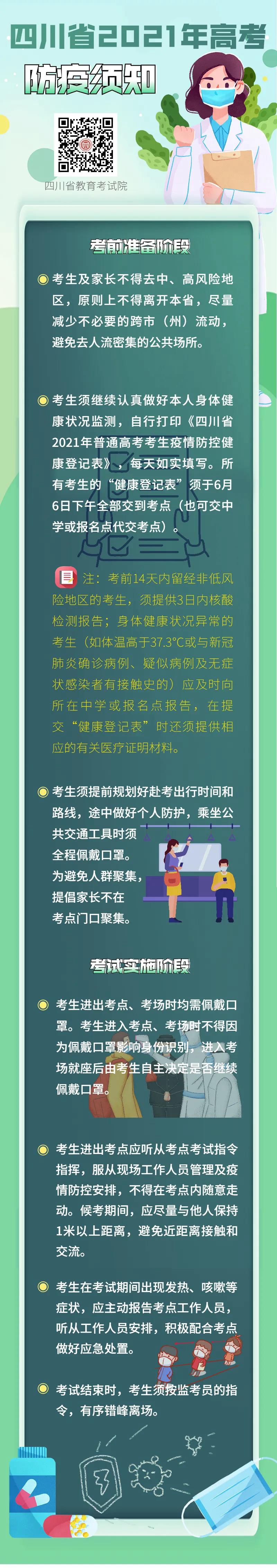 倒计时！这份四川省2021年高考防疫须知请收好！(图1)