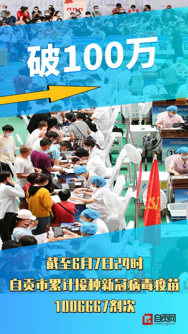 自贡，破百万！新冠病毒疫苗第二剂次接种已开始