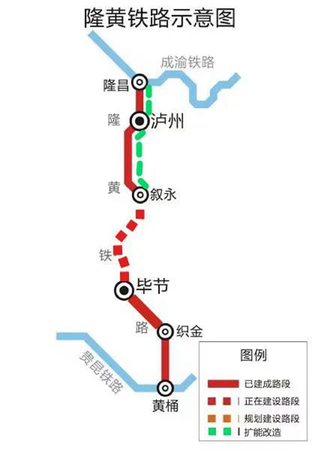 事关泸州未来！西部陆海新通道西线隆黄铁路隆昌至叙永段，今日启动扩能改造(图2)