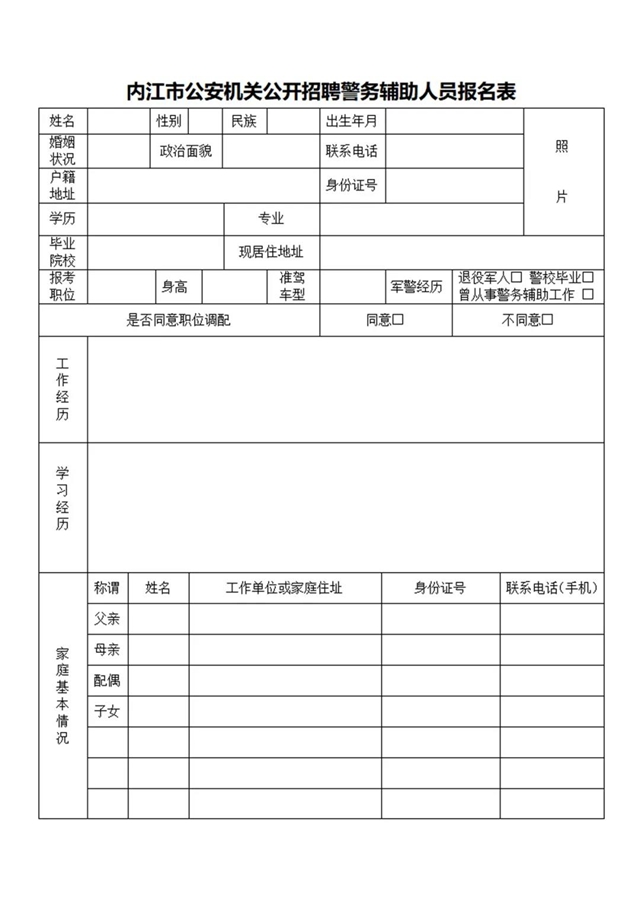 30名!内江市公安局市中区分局招聘辅警啦,等你加入!(图3) 30名!内江市公安局市中区分局招聘辅警啦,等你加入!(图3)