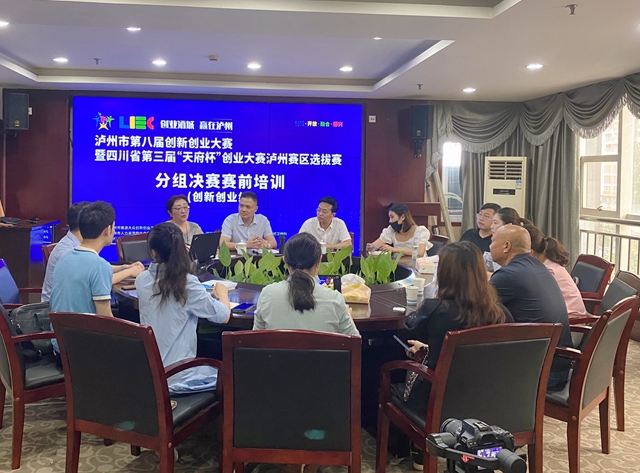 泸州市第八届双创大赛举行分组决赛赛前培训(图4)