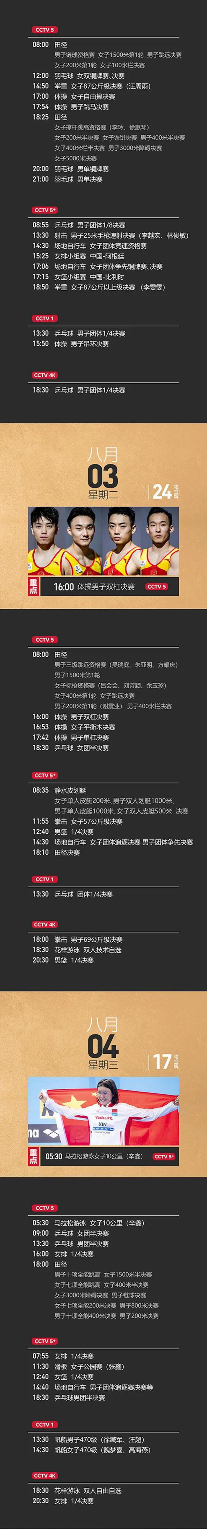 东京奥运会最全观赛指南来了！为泸州籍运动员扎起！(图8)