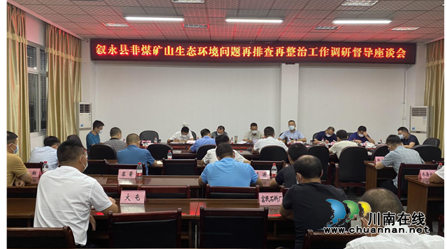 叙永县召开非煤矿山生态环境问题再排查再整治工作调研督导座谈会(图1)