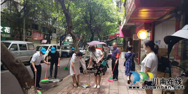 合江县自然资源和规划局开展“抗疫有我 清洁家园”志愿服务活动(图1)