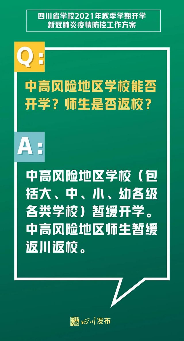 关于开学！四川两部门发布重要方案(图3)