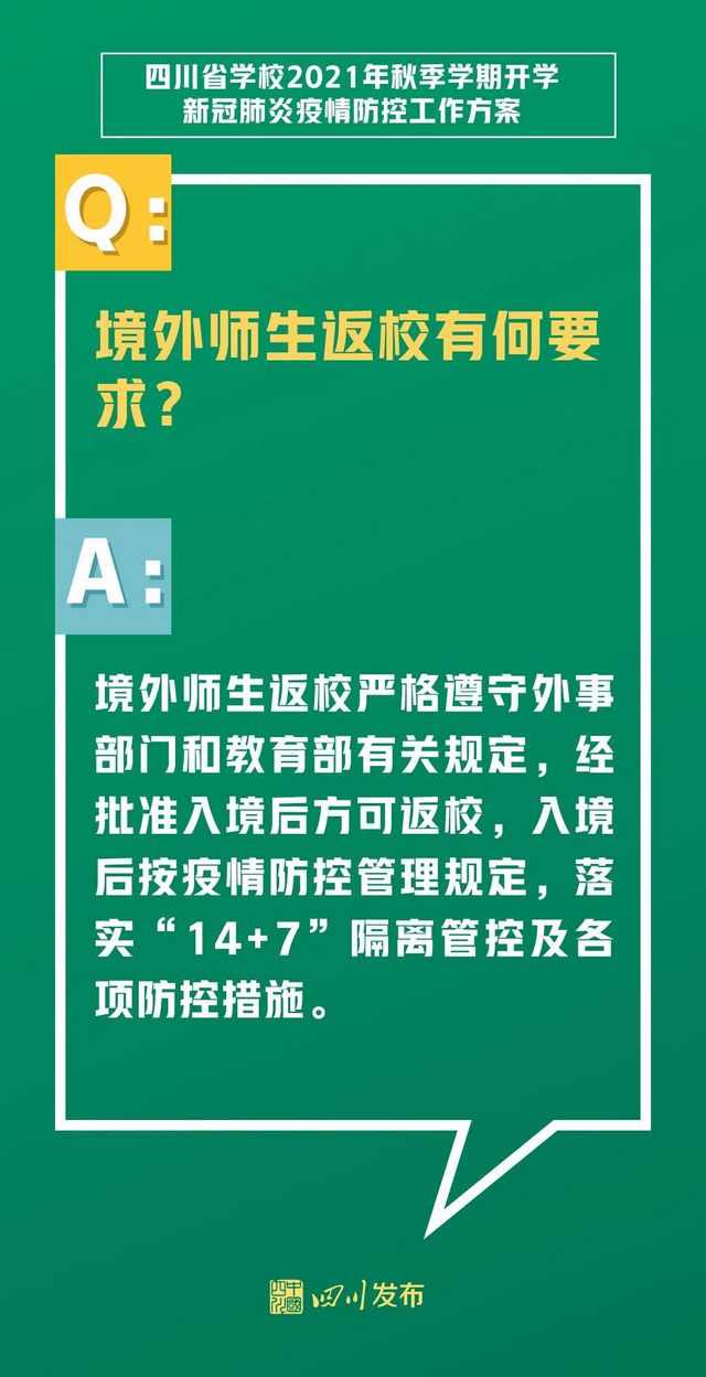 关于开学！四川两部门发布重要方案(图9)