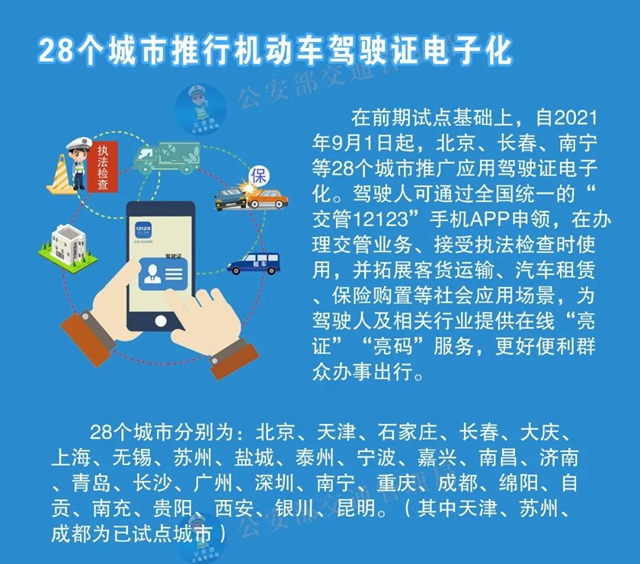 @自贡司机，9月起出门不用带驾照咯！