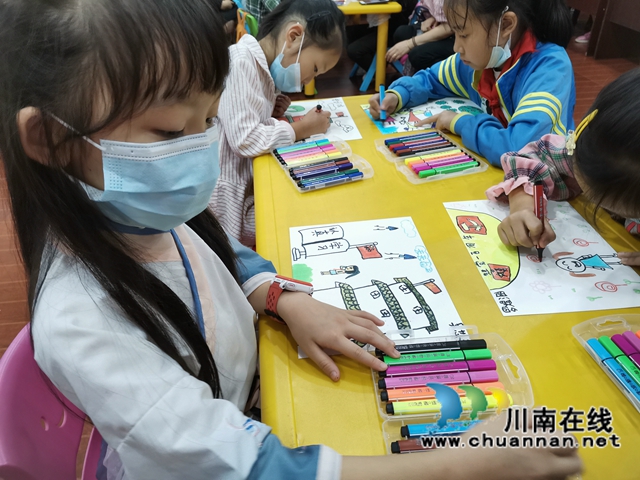  泸州社区大学龙南社区教育学习中心开展“童心向党·传承红色文化”绘画活动(图3)